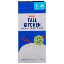 Meijer Tall Sustainable Kitchen Bag 13 Gallon, 45 Ct