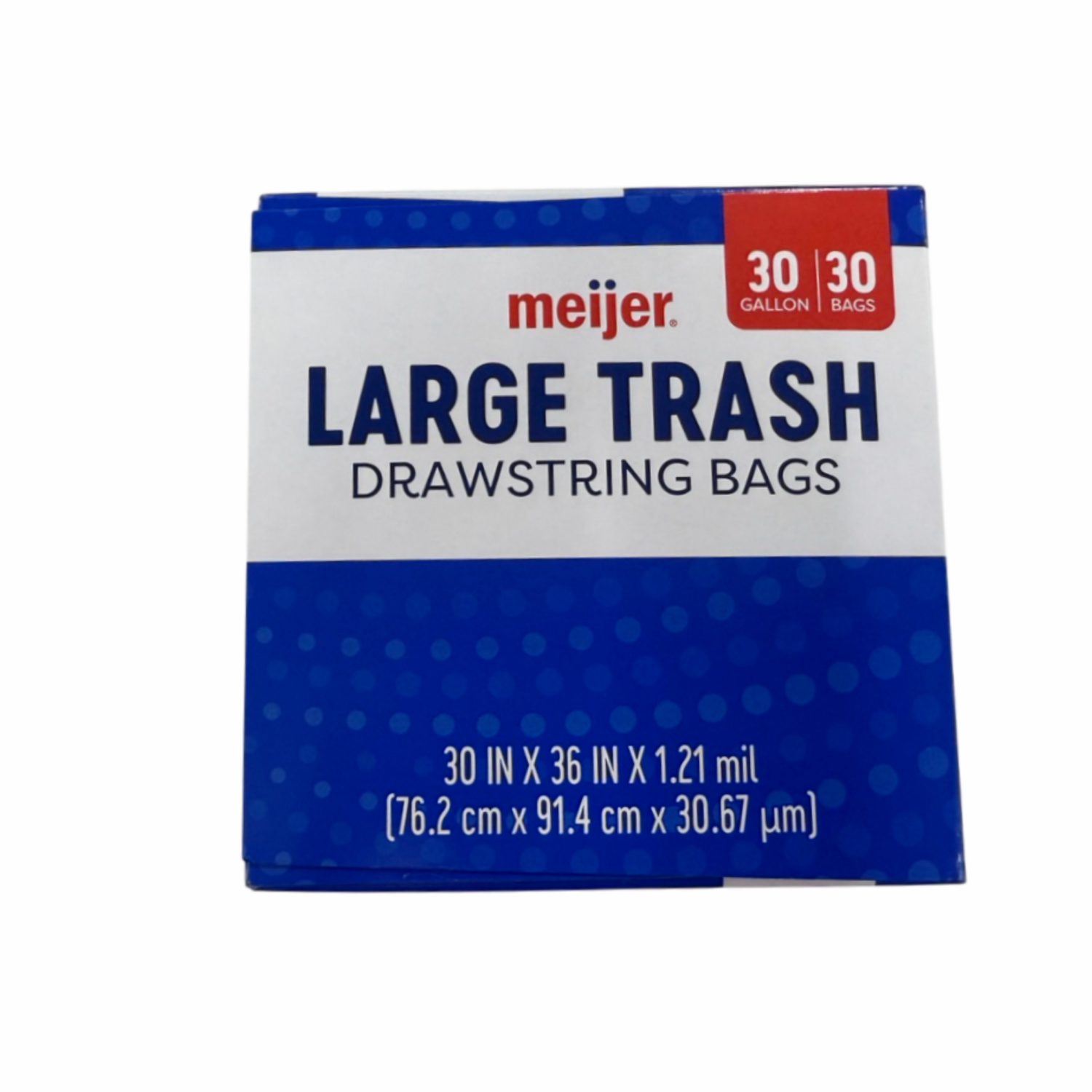 slide 5 of 8, MEIJER SUSTNBL TRASH BAG 30GAL 30CT, 30 gal, 30 ct