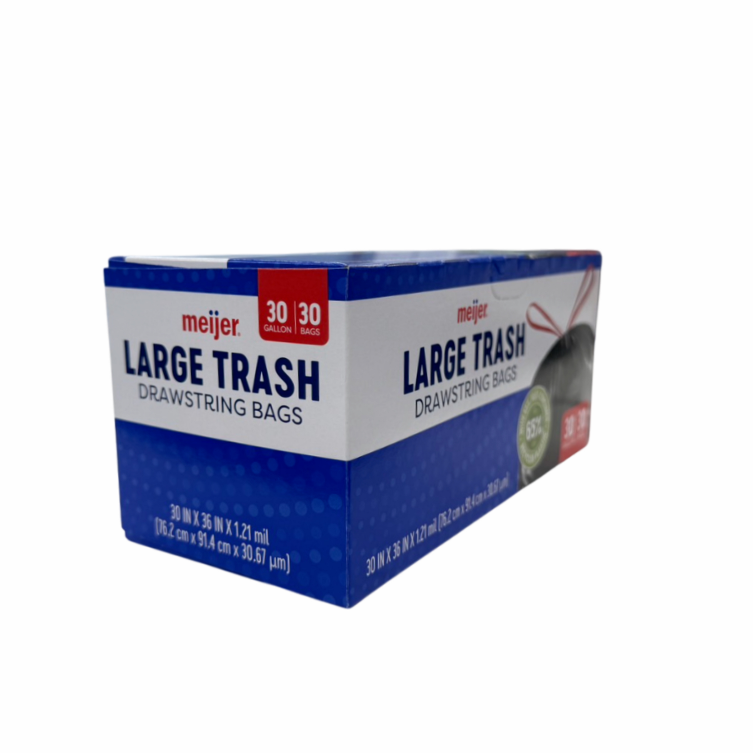 slide 6 of 8, MEIJER SUSTNBL TRASH BAG 30GAL 30CT, 30 gal, 30 ct