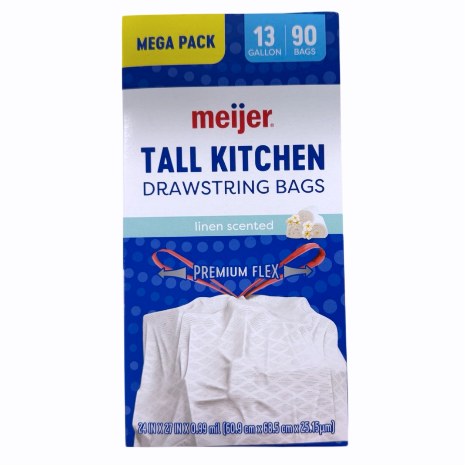 slide 4 of 8, Meijer Kitch Bag Flx Fr Linen 13g 90ct, 13 gram, 90 ct