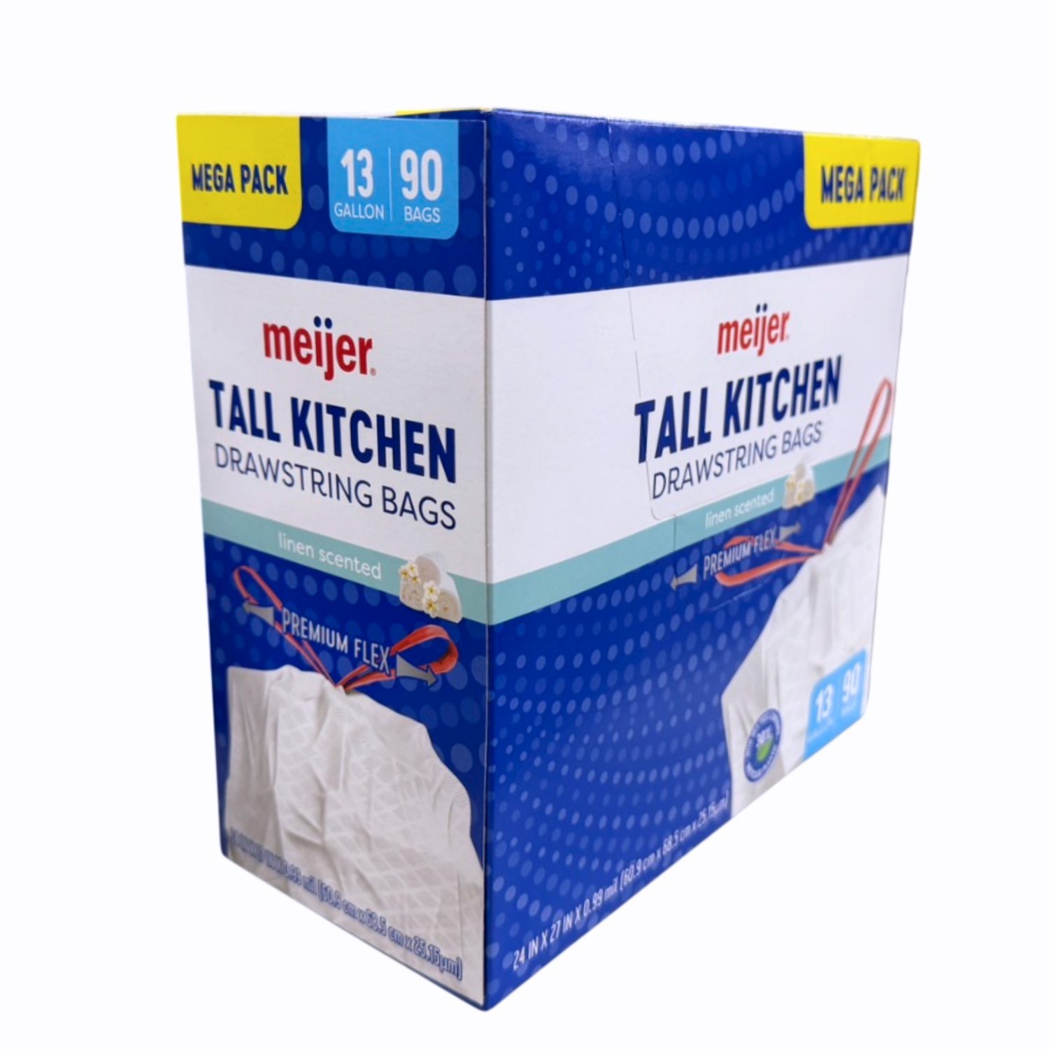 slide 6 of 8, Meijer Kitch Bag Flx Fr Linen 13g 90ct, 13 gram, 90 ct