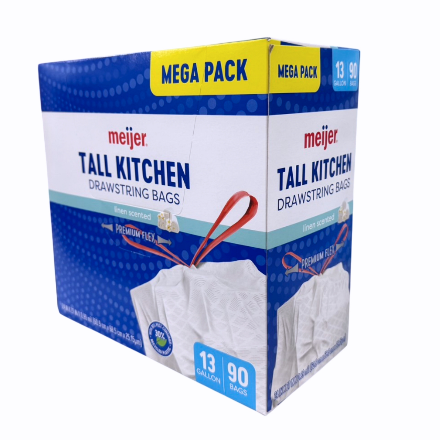 slide 7 of 8, Meijer Kitch Bag Flx Fr Linen 13g 90ct, 13 gram, 90 ct