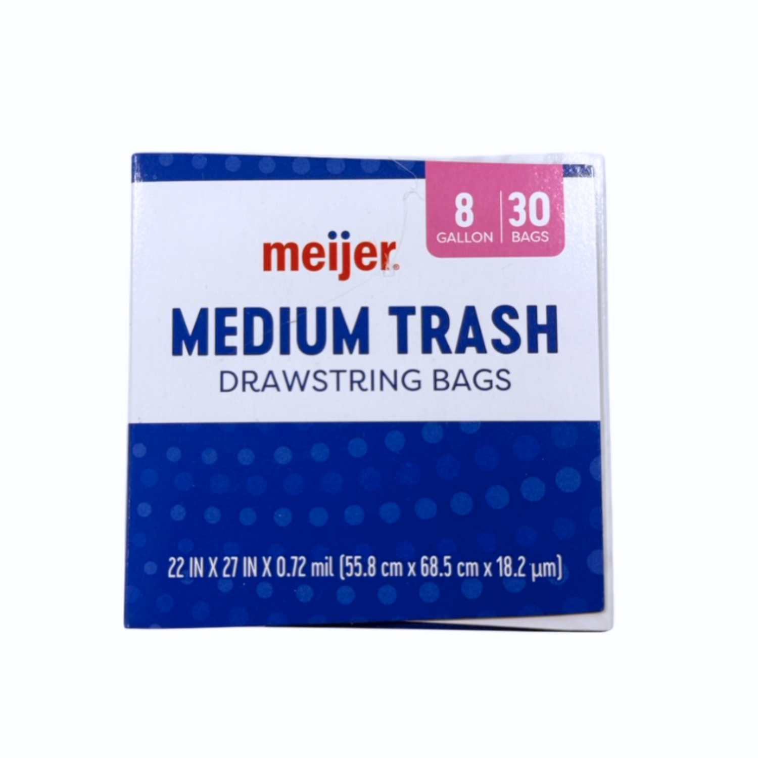 slide 4 of 8, Meijer Medium Drawstring Trash Bags, 8 Gallon, 30 ct, 8 gal, 30 ct