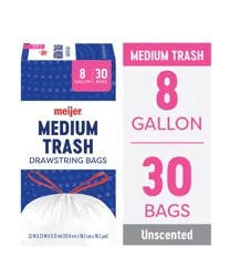 Meijer Waste Bag Ds Md 8gal 30ct