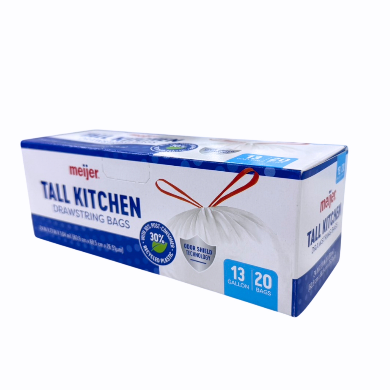 slide 6 of 8, Meijer MJR KITCH BAG UNSCTD+ODOR BLOCK 13G 20CT, 13 gram, 20 ct