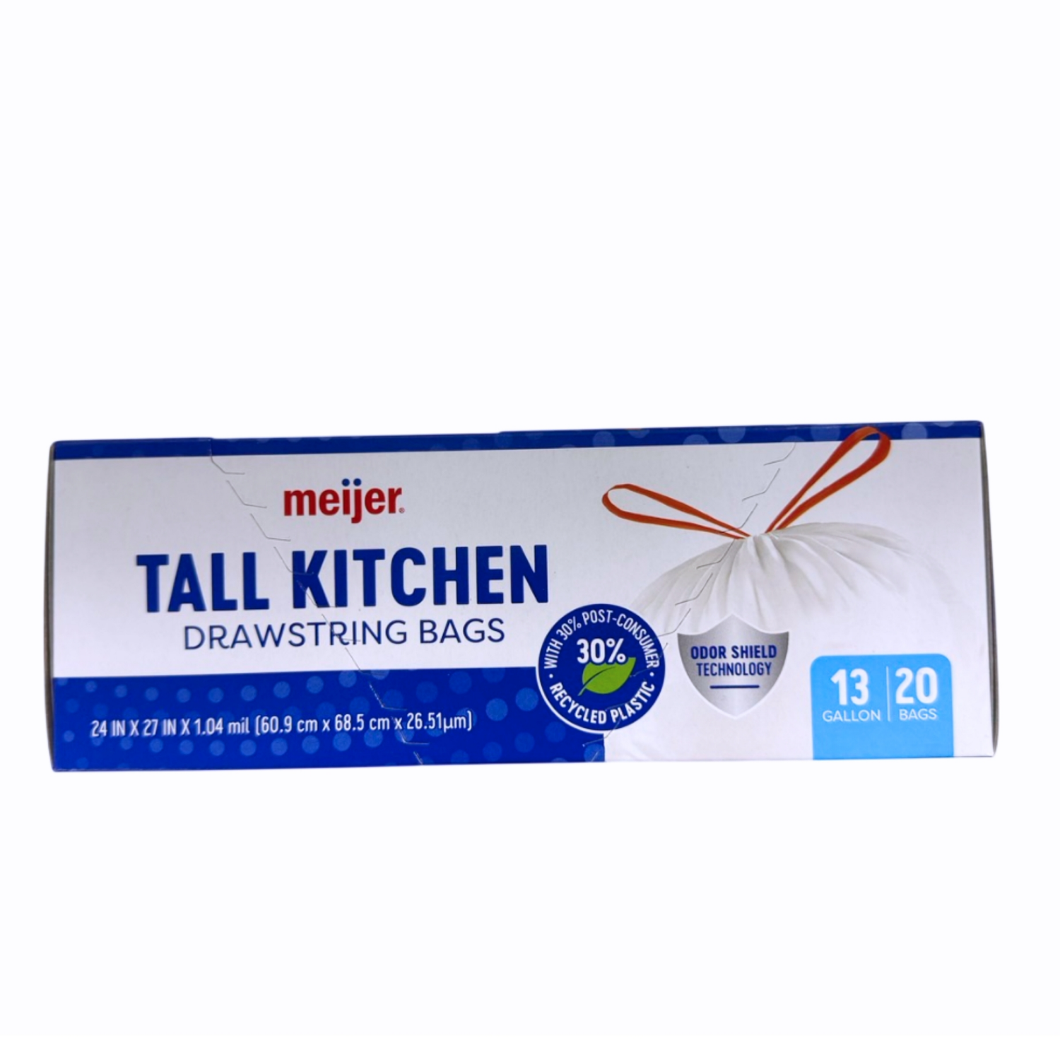 slide 8 of 8, Meijer MJR KITCH BAG UNSCTD+ODOR BLOCK 13G 20CT, 13 gram, 20 ct