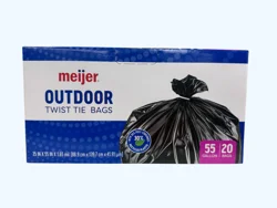 Meijer Outdoor Twist Tie 55 Gal 20ct