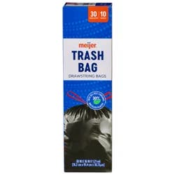 MEIJER TRASH BAG 30GAL 10CT