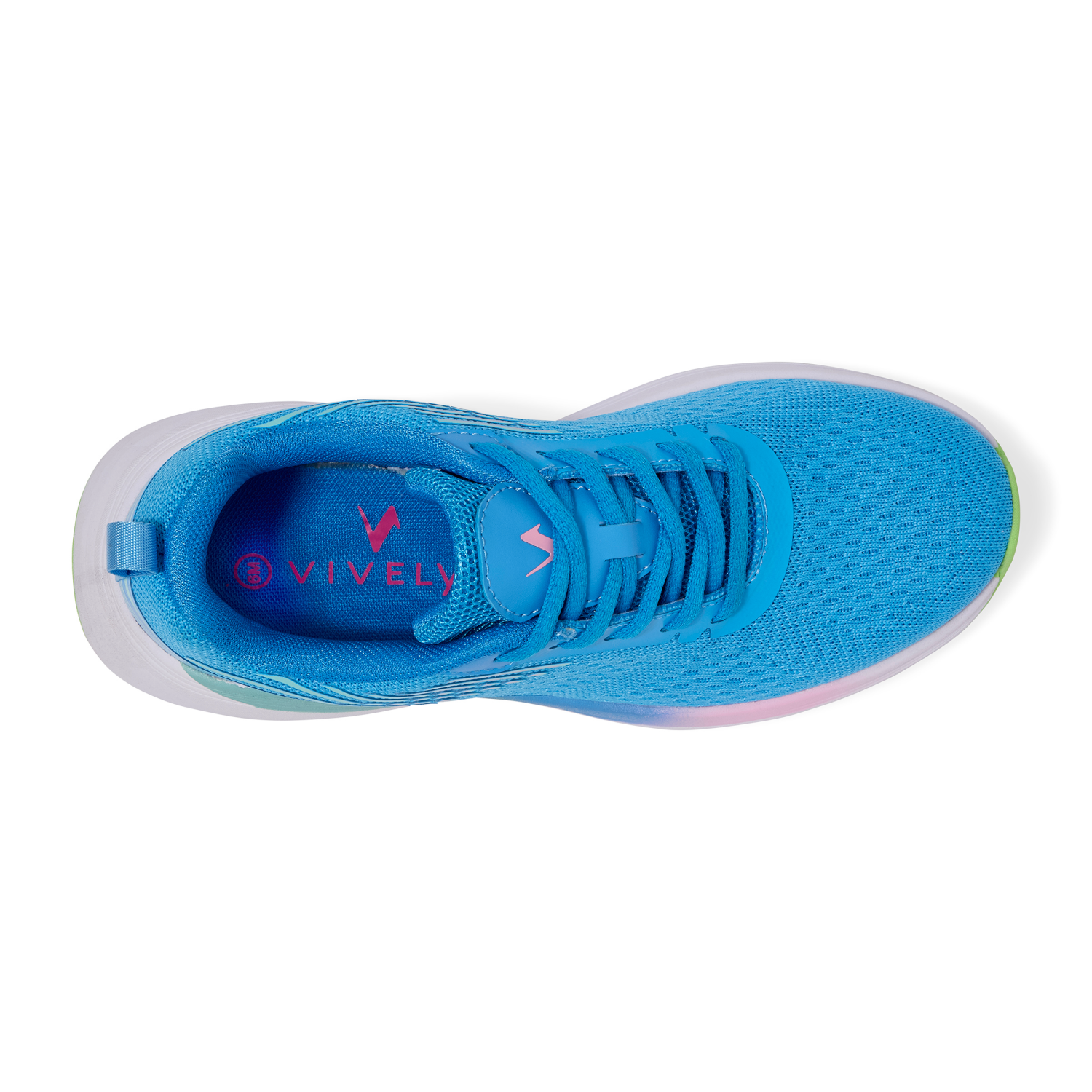 slide 6 of 6, Vively Womens Phoenix Running Shoe, Blue, Size 11, Size 11