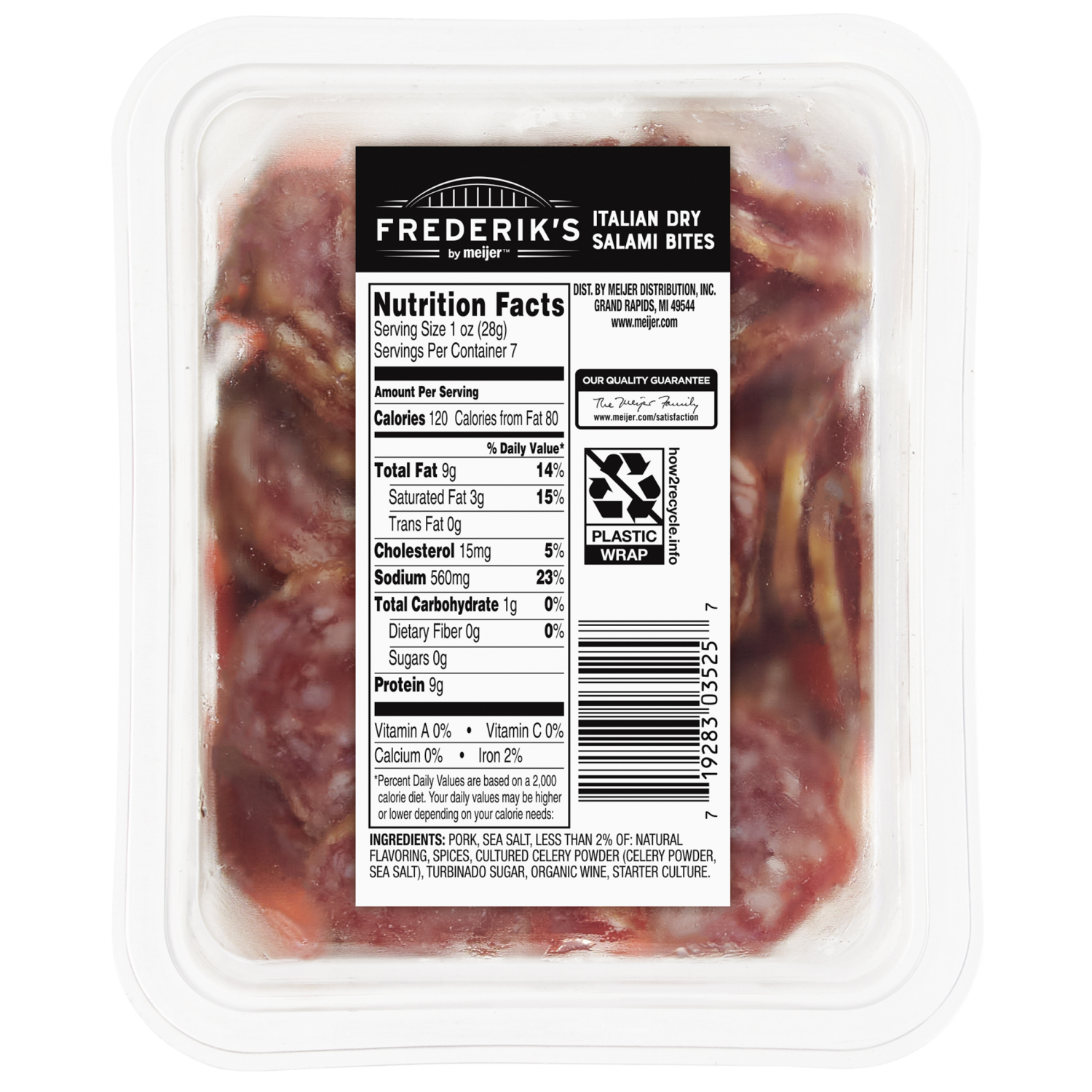 slide 2 of 2, FREDERIKS BY MEIJER Frederik's by Meijer Italian Dry Salami Bites, 7 oz