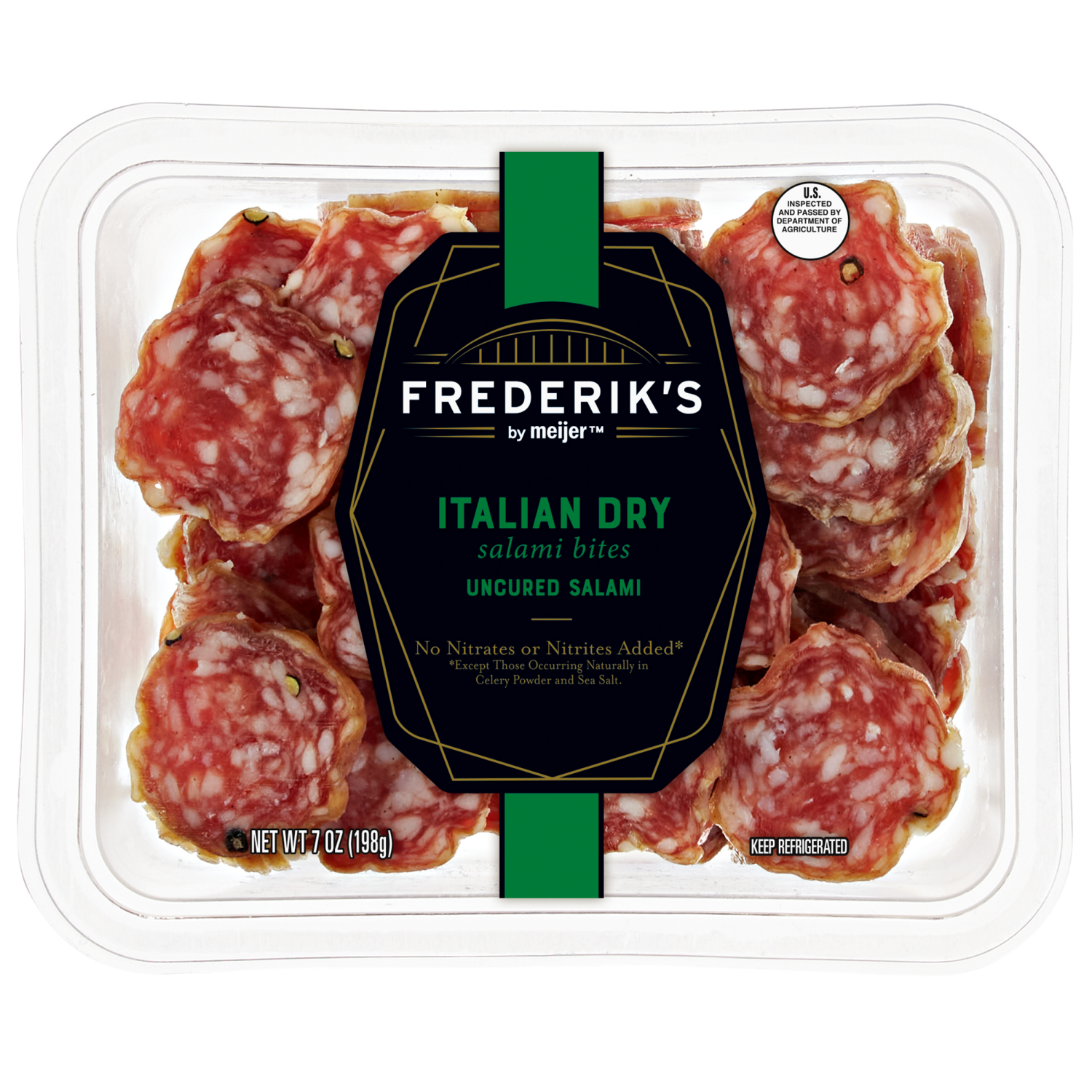 slide 1 of 2, FREDERIKS BY MEIJER Frederik's by Meijer Italian Dry Salami Bites, 7 oz