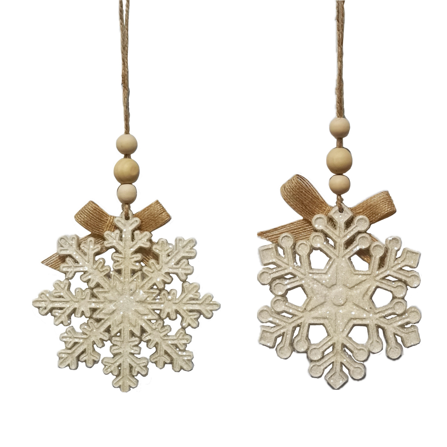 slide 2 of 4, December Home Resin Snowflake Ornament 4.75 Inch, Assortment Colors, 4.75 in