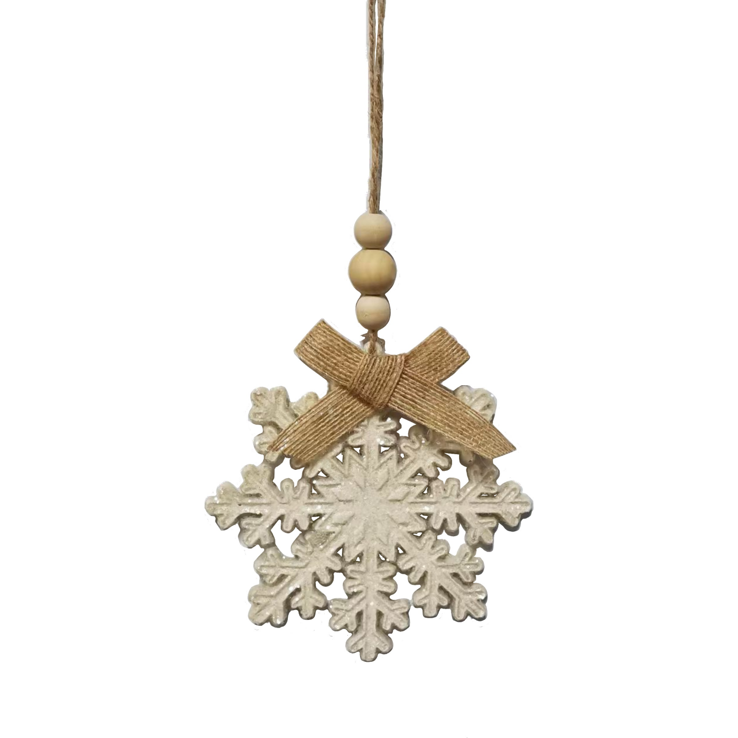 slide 3 of 4, December Home Resin Snowflake Ornament 4.75 Inch, Assortment Colors, 4.75 in