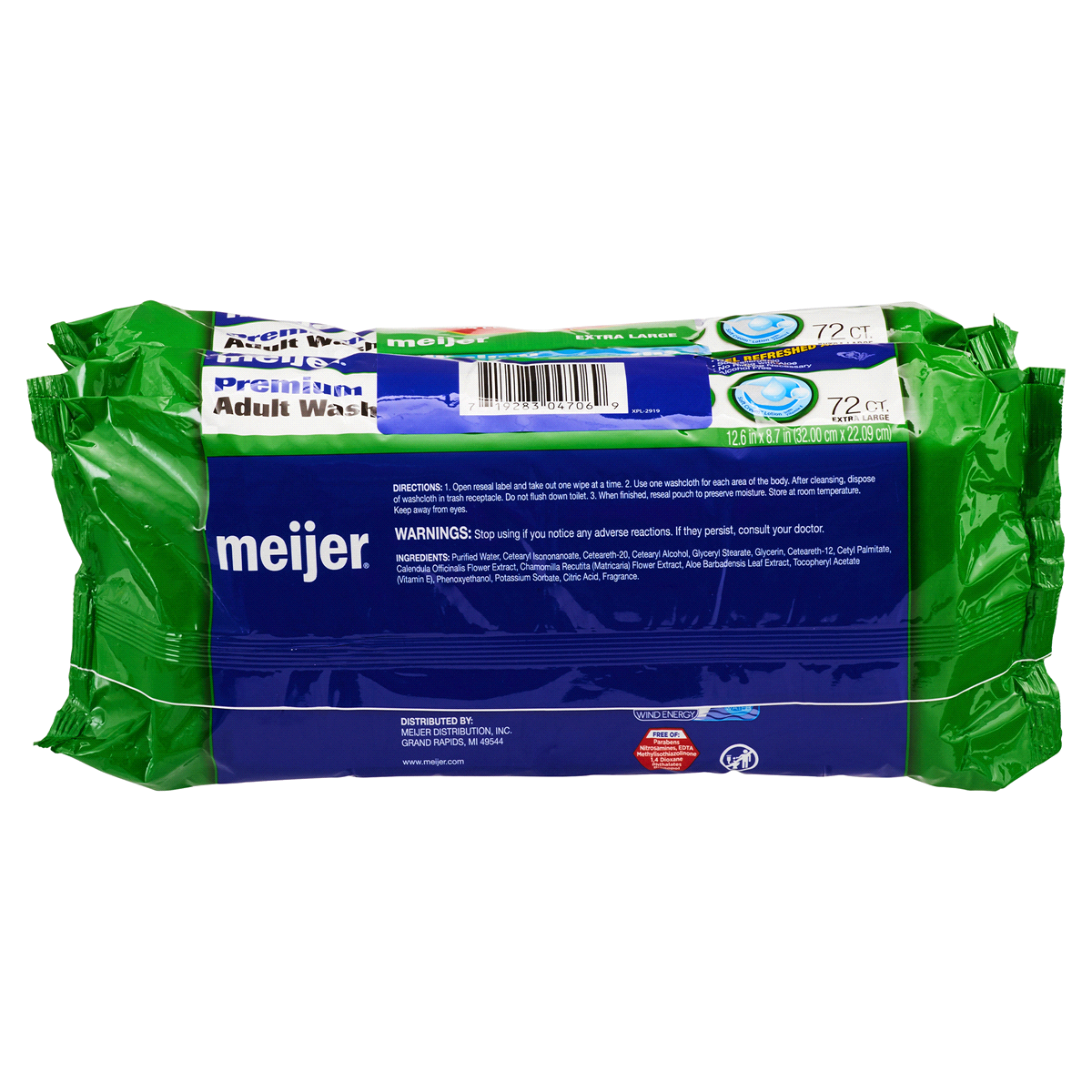 slide 2 of 2, Meijer Premium Adult Washcloths, 2x, 72 ct