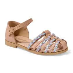 Falls Creek Girls' Nahla S Sandal. Tan, Size 3