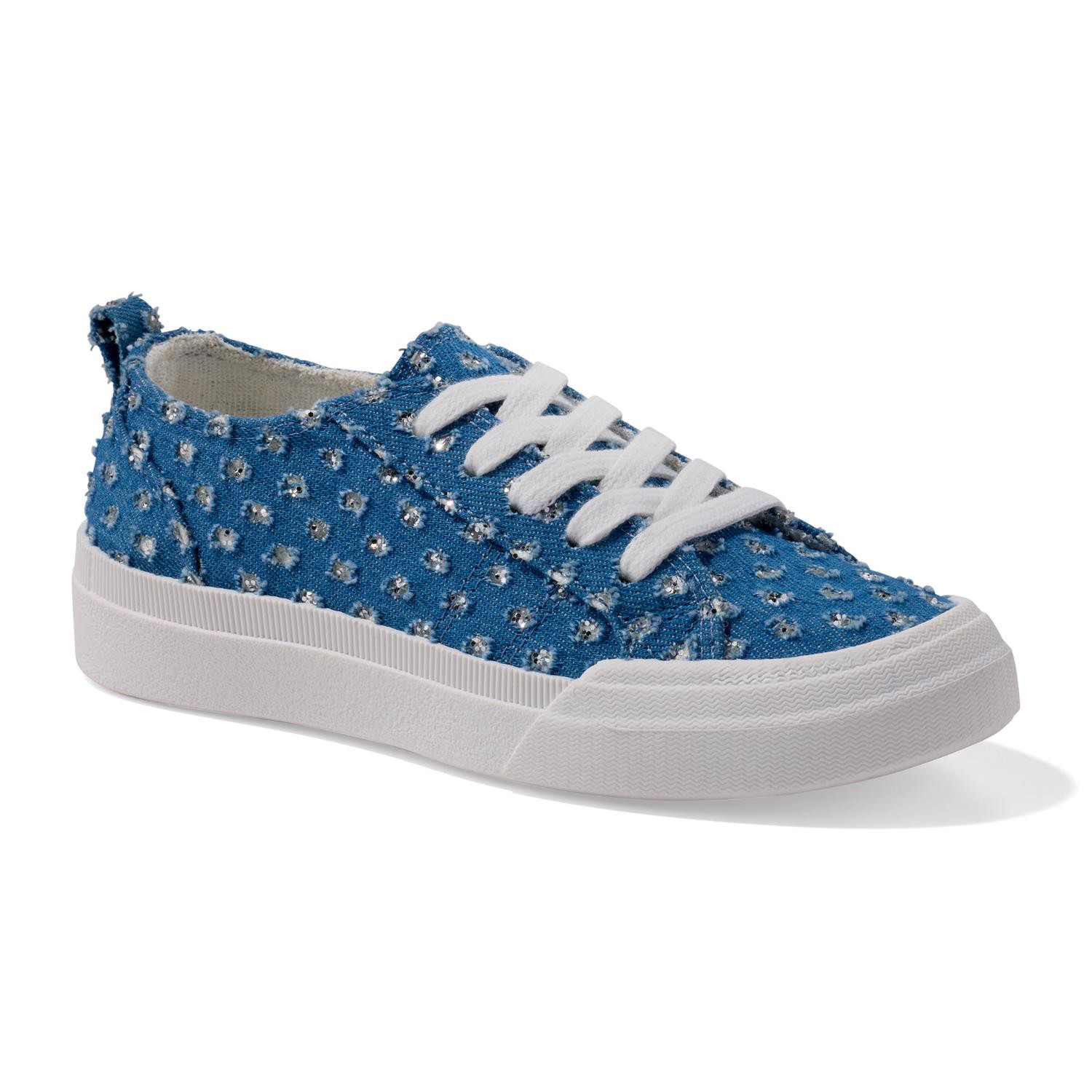 slide 1 of 6, Girls' Festival S Casual Shoe, Blue, Size 1, 1 ct