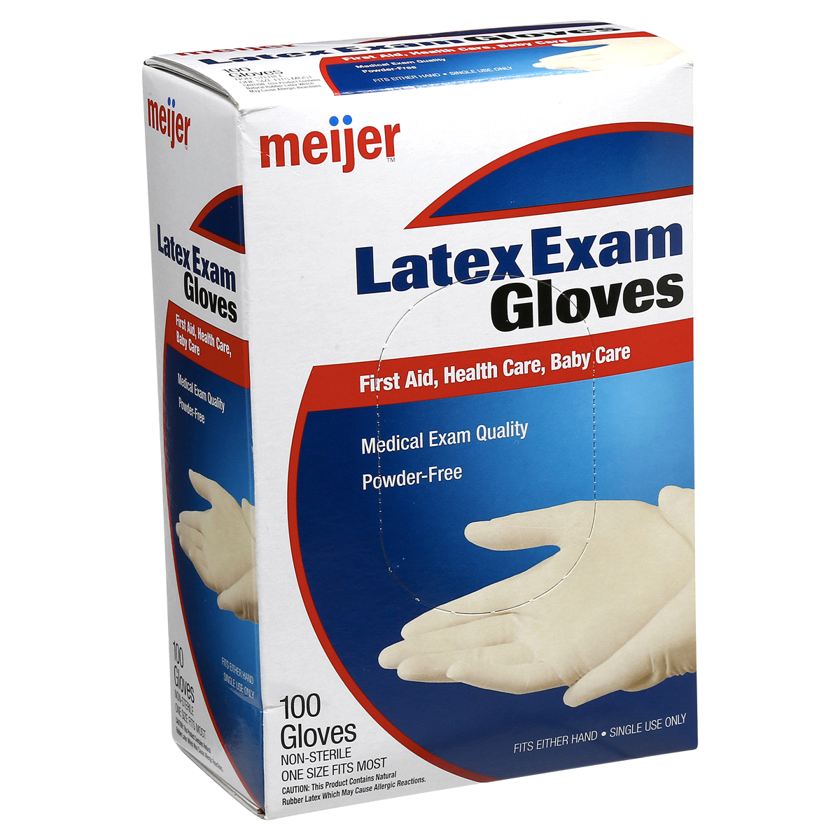 slide 5 of 8, Meijer Exam Gloves, Universal Size, 100 ct