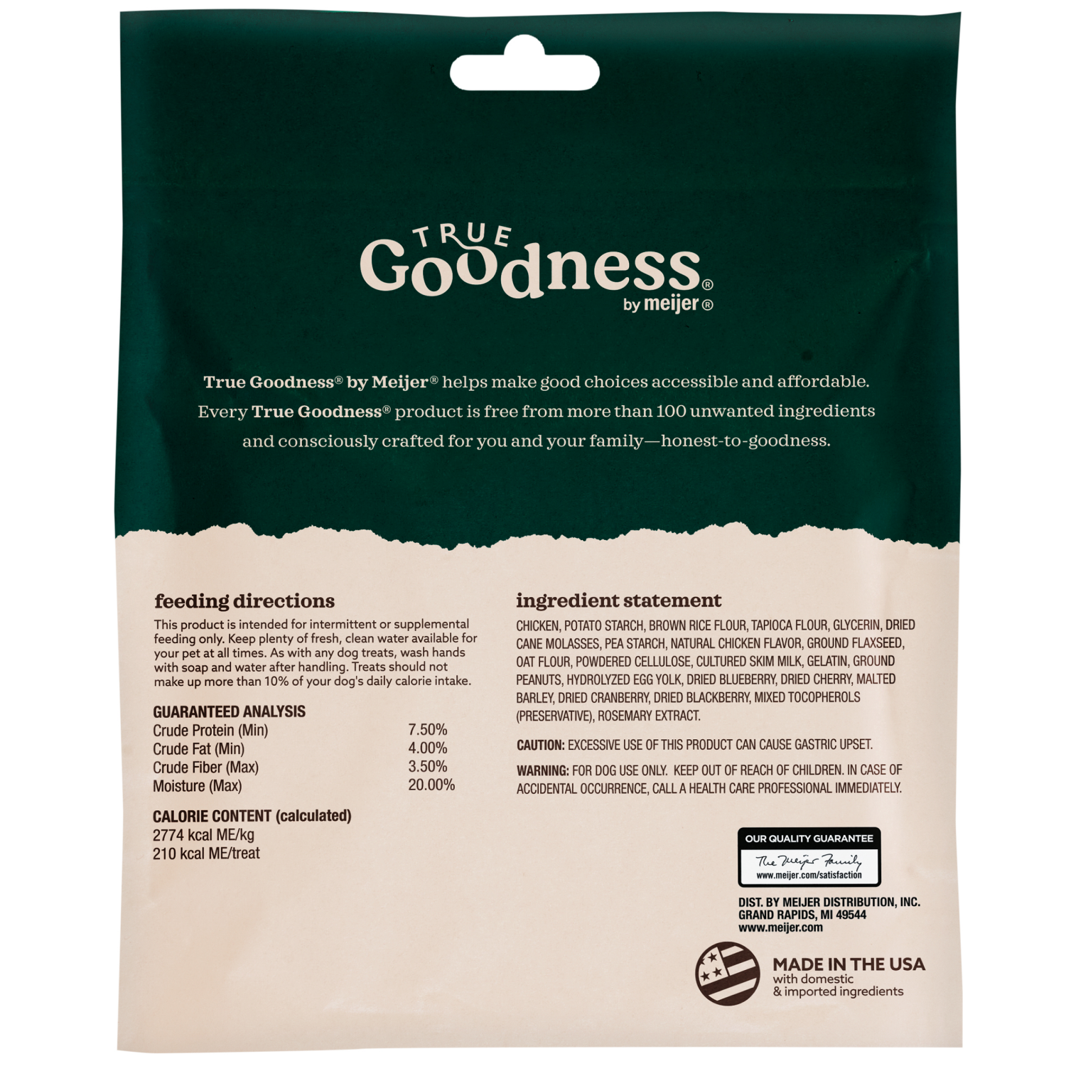 slide 2 of 3, Meijer True Goodness Peanut Butter Large Bones, 13 oz