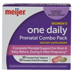 Meijer Women's Prenatal Combo Pack 30/30ct