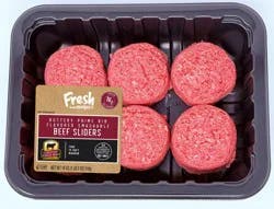 Ffm Certified Angus Beef Buttery Prime Rib Flavored Smash Sliders, 6 Ct