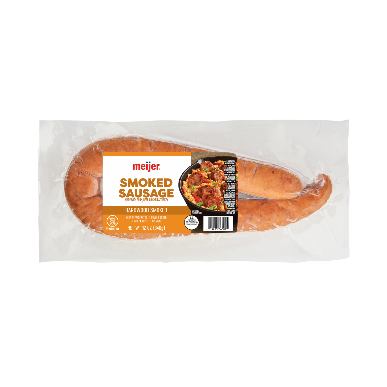 slide 1 of 3, Meijer Smoked Sausage Rope, 12 oz, 12 oz