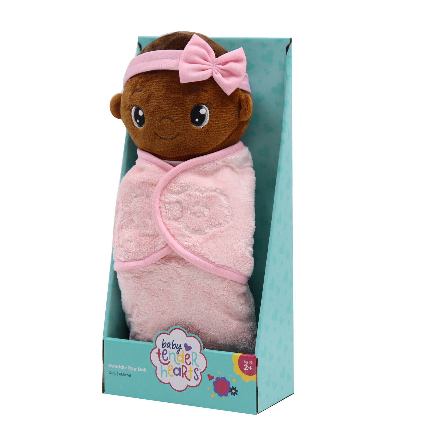 slide 5 of 6, Baby Tender Hearts Swaddle Baby, 6 inx12.5 in