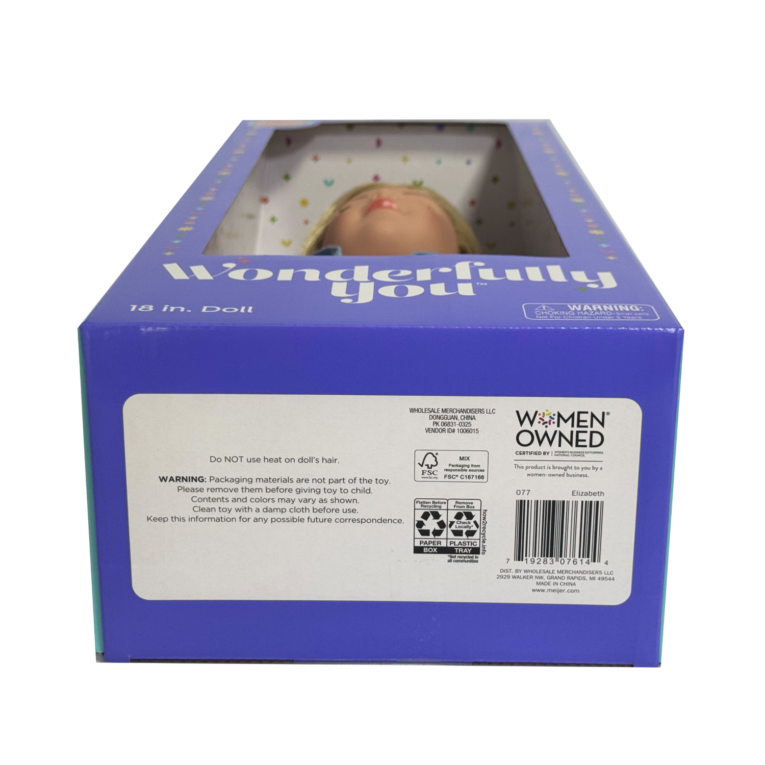 slide 3 of 8, Wonderfully You Elizabeth 18" Fashion Doll, 18 in