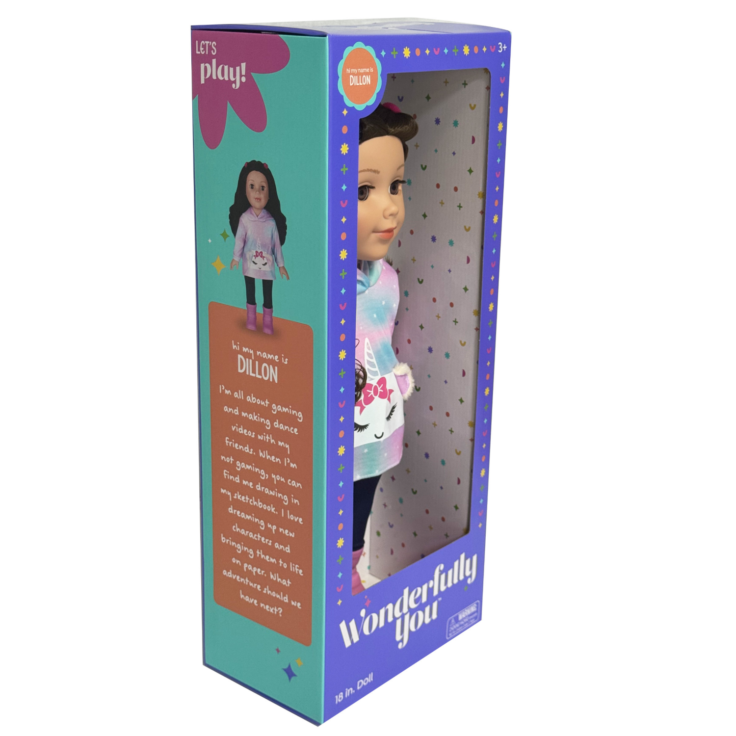 slide 6 of 8, Wonderfully You Dillon 18" Fashion Doll, 18 in