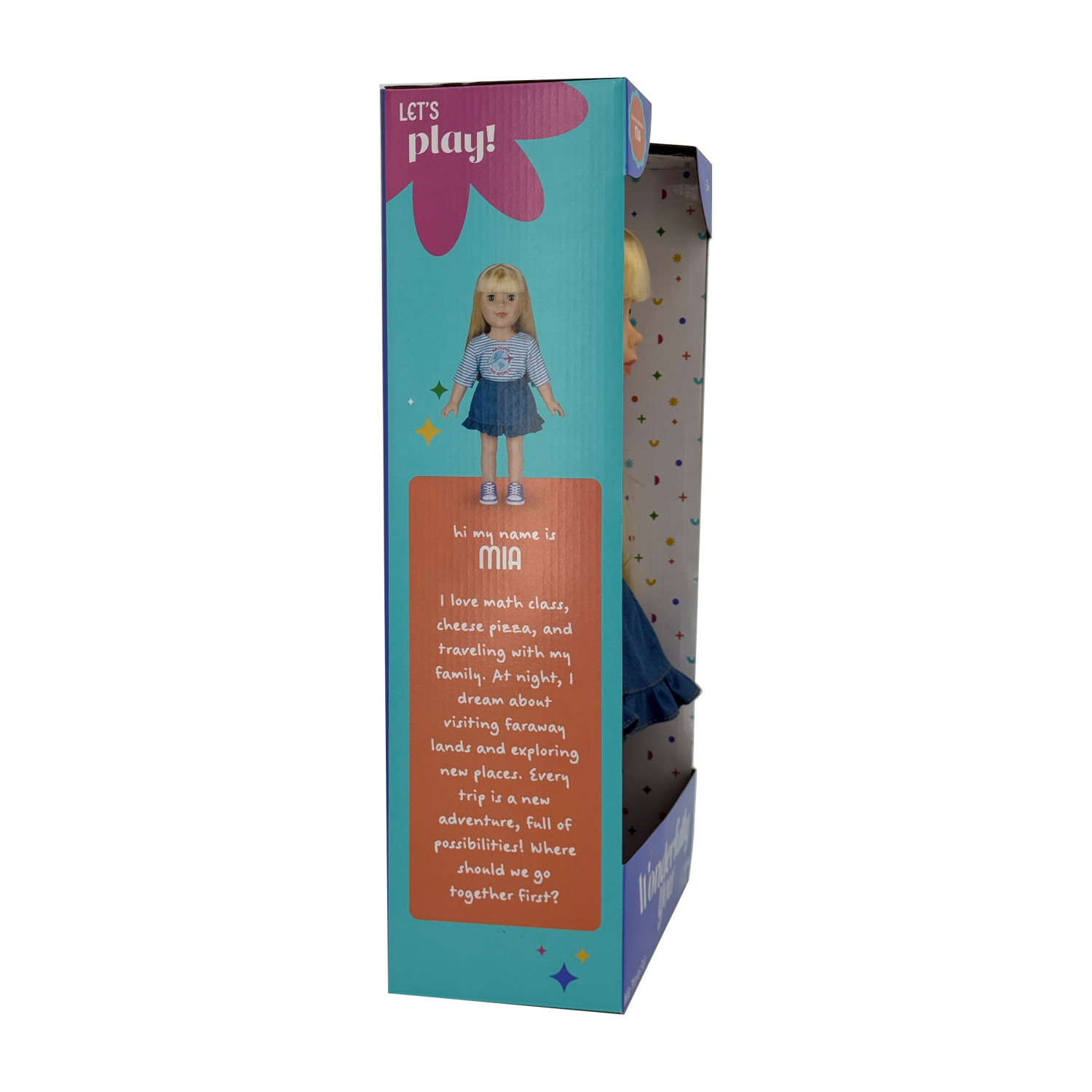 slide 4 of 8, Wonderfully You Mia Travel Set, 18" Doll and Accessories Set, 18 in