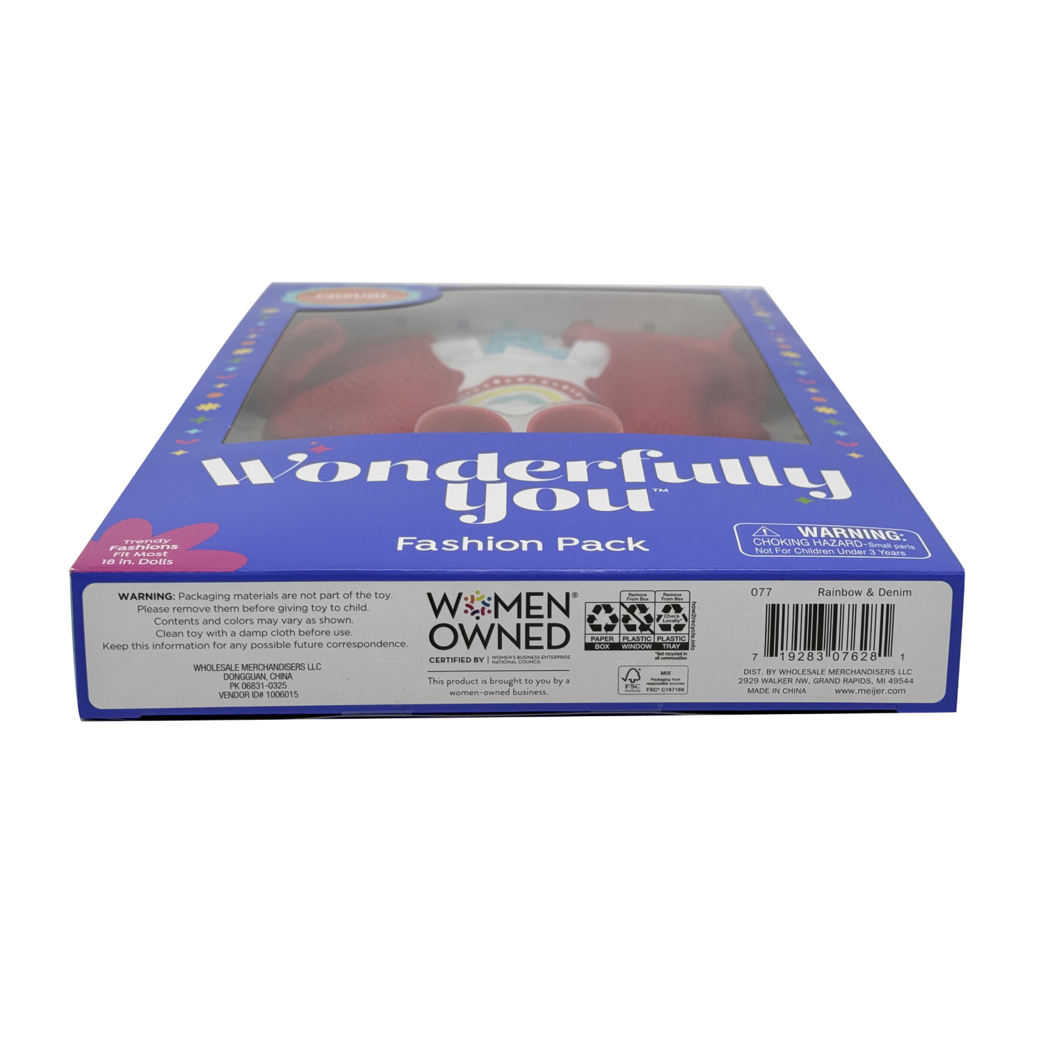 slide 3 of 8, Wonderfully You 18" Doll Fashion Pack Casual Assortment, 18 in