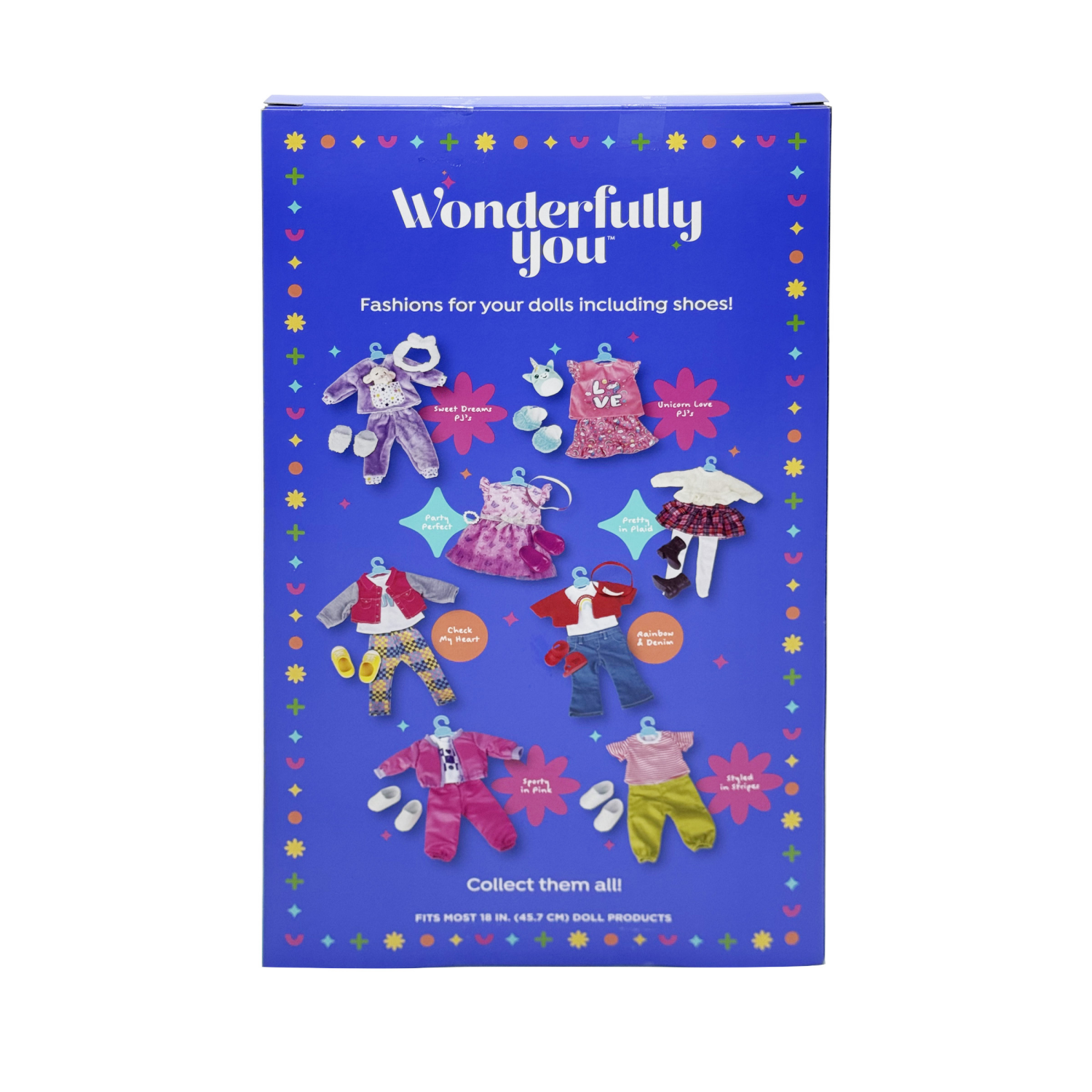 slide 2 of 8, Wonderfully You 18" Doll Fashion Pack Dress Up Assortment, 18 in