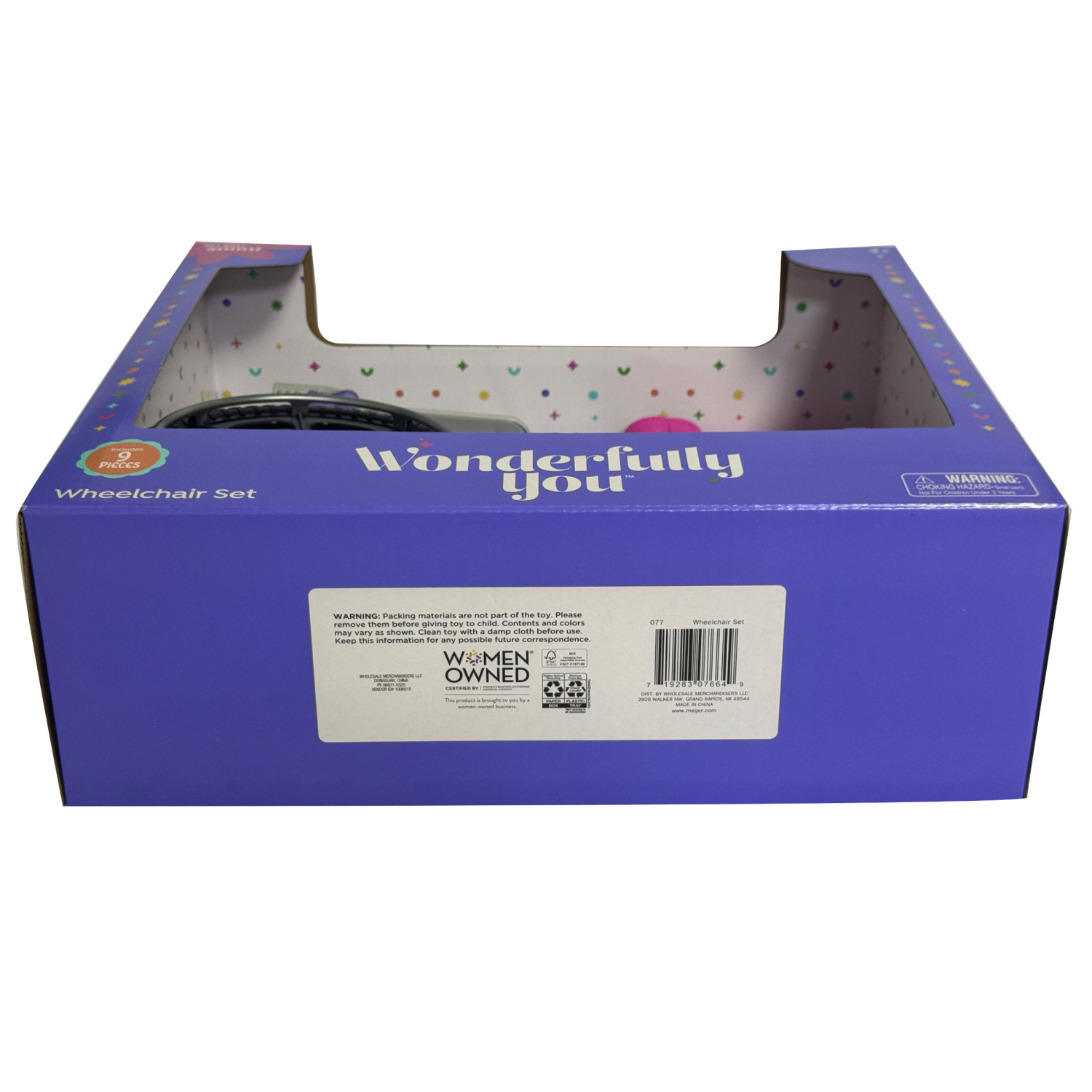 slide 3 of 8, Wonderfully You 18" Doll Wheelchair Set, 18 in