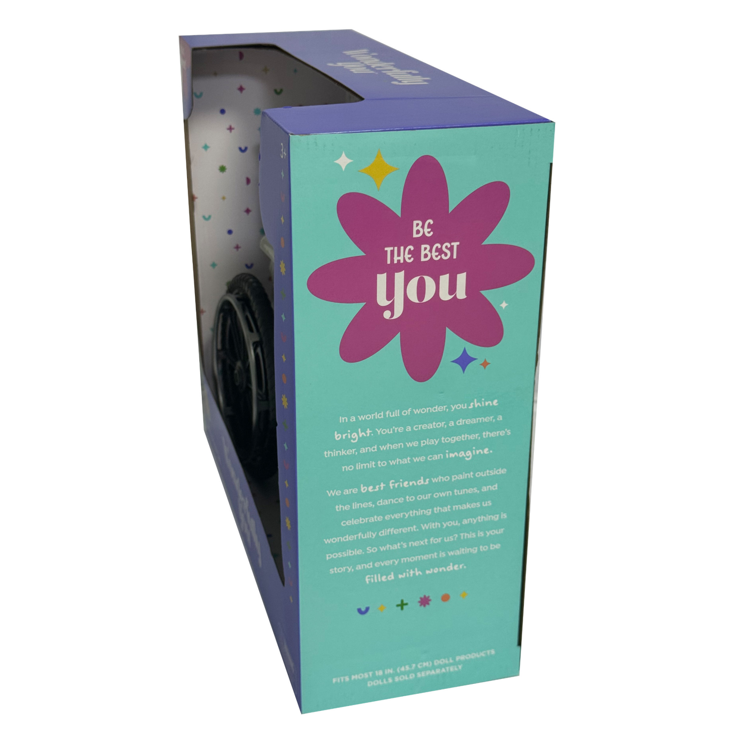 slide 5 of 8, Wonderfully You 18" Doll Wheelchair Set, 18 in