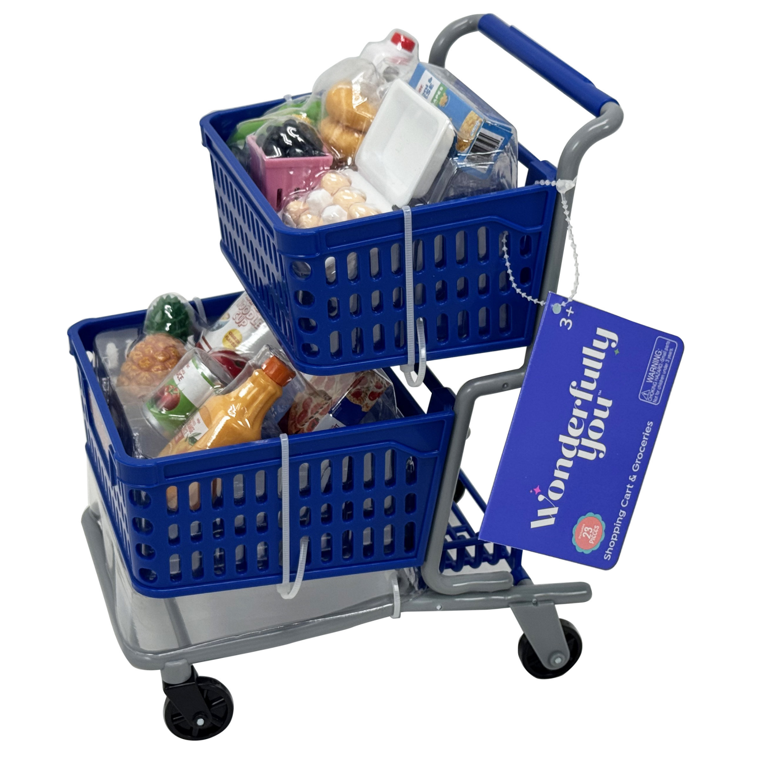 slide 5 of 8, Wonderfully You Shopping Cart and Groceries Set, 1 ct