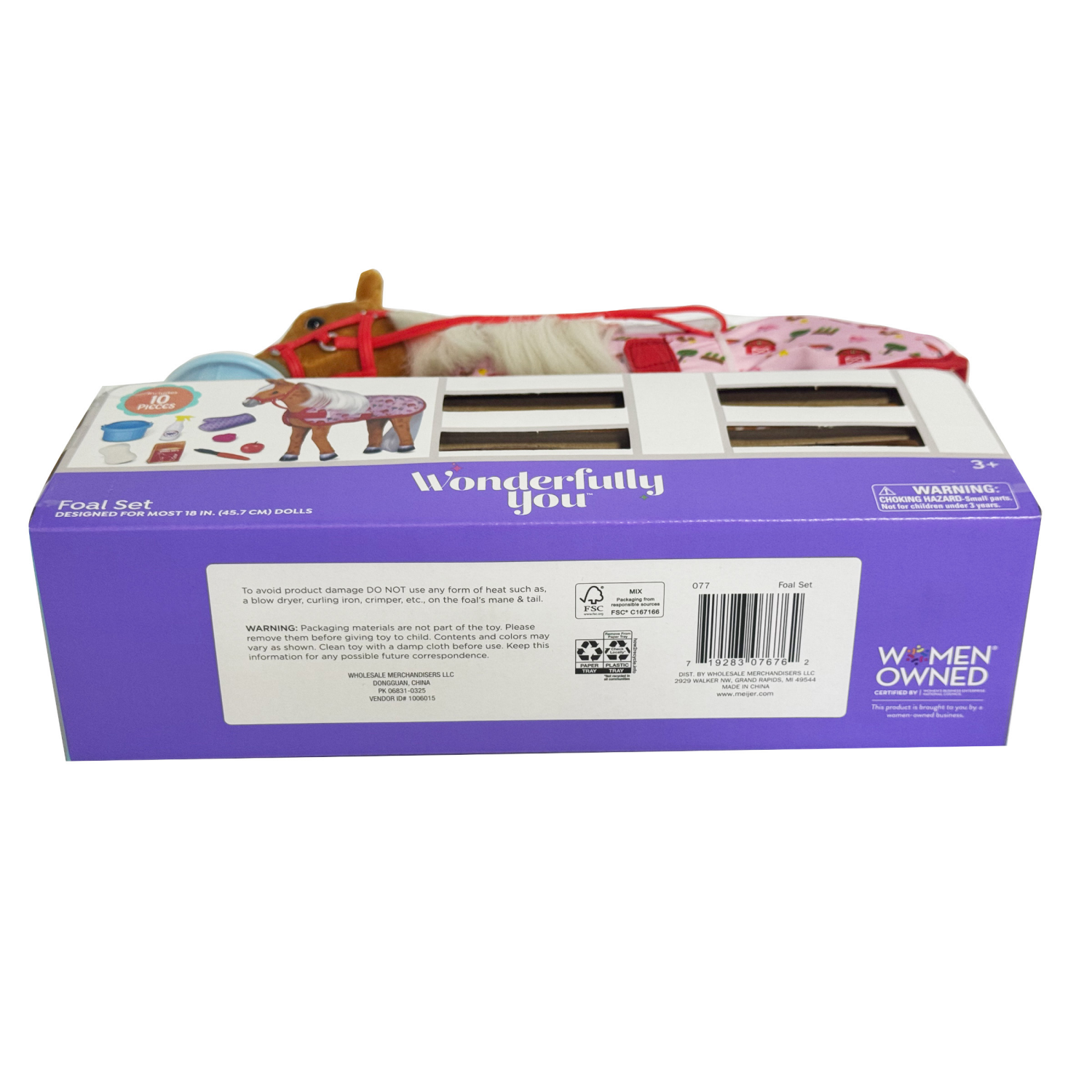 slide 3 of 8, Wonderfully You Foal for 18" Dolls, 18 in