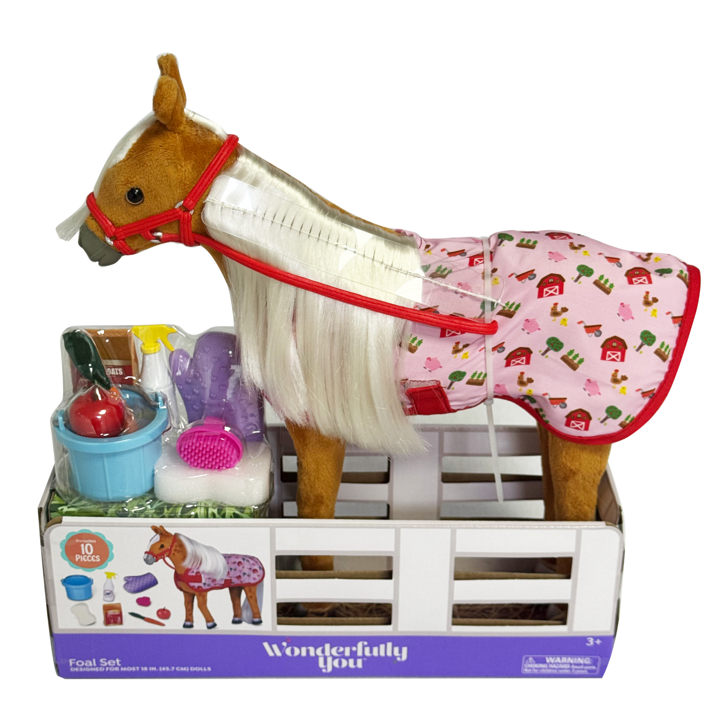 slide 1 of 8, Wonderfully You Foal for 18" Dolls, 18 in