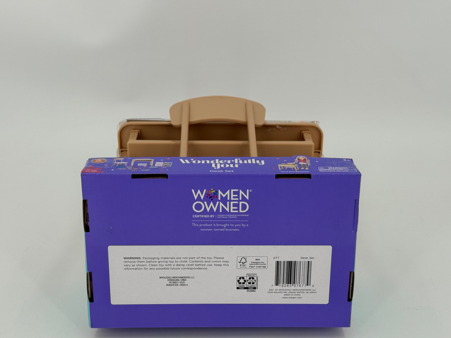 slide 3 of 8, Wonderfully You 18" Doll Desk, 18 in