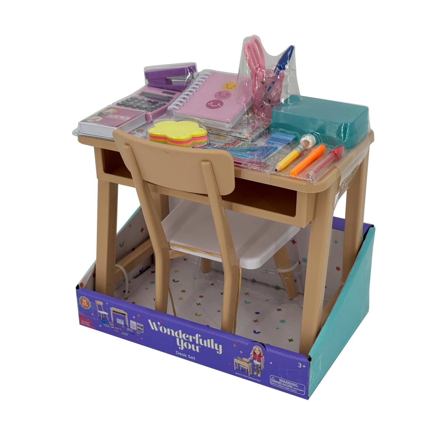 slide 7 of 8, Wonderfully You 18" Doll Desk, 18 in