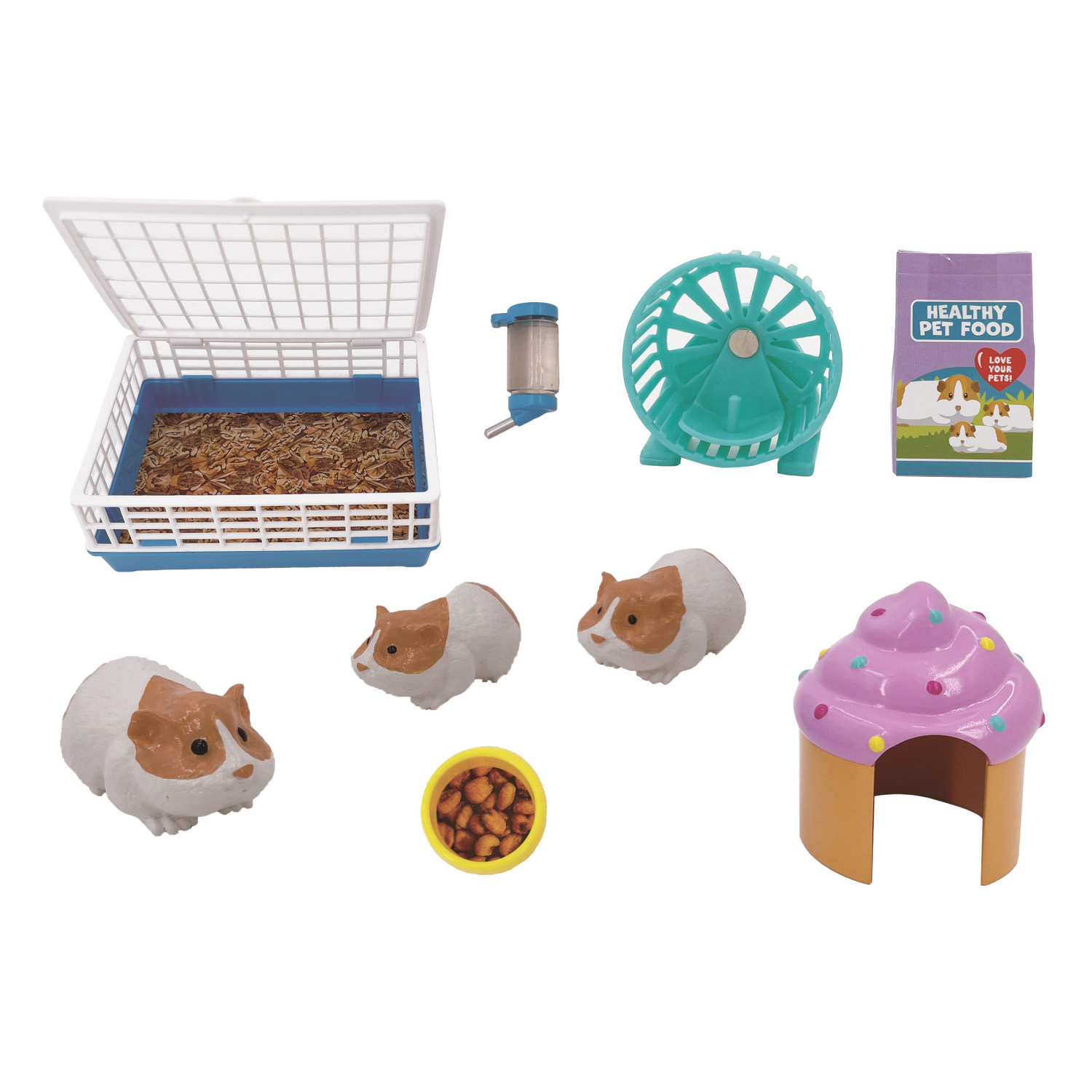 slide 7 of 7, Wonderfully You 18" Doll Pet Hamster Set, 18 in