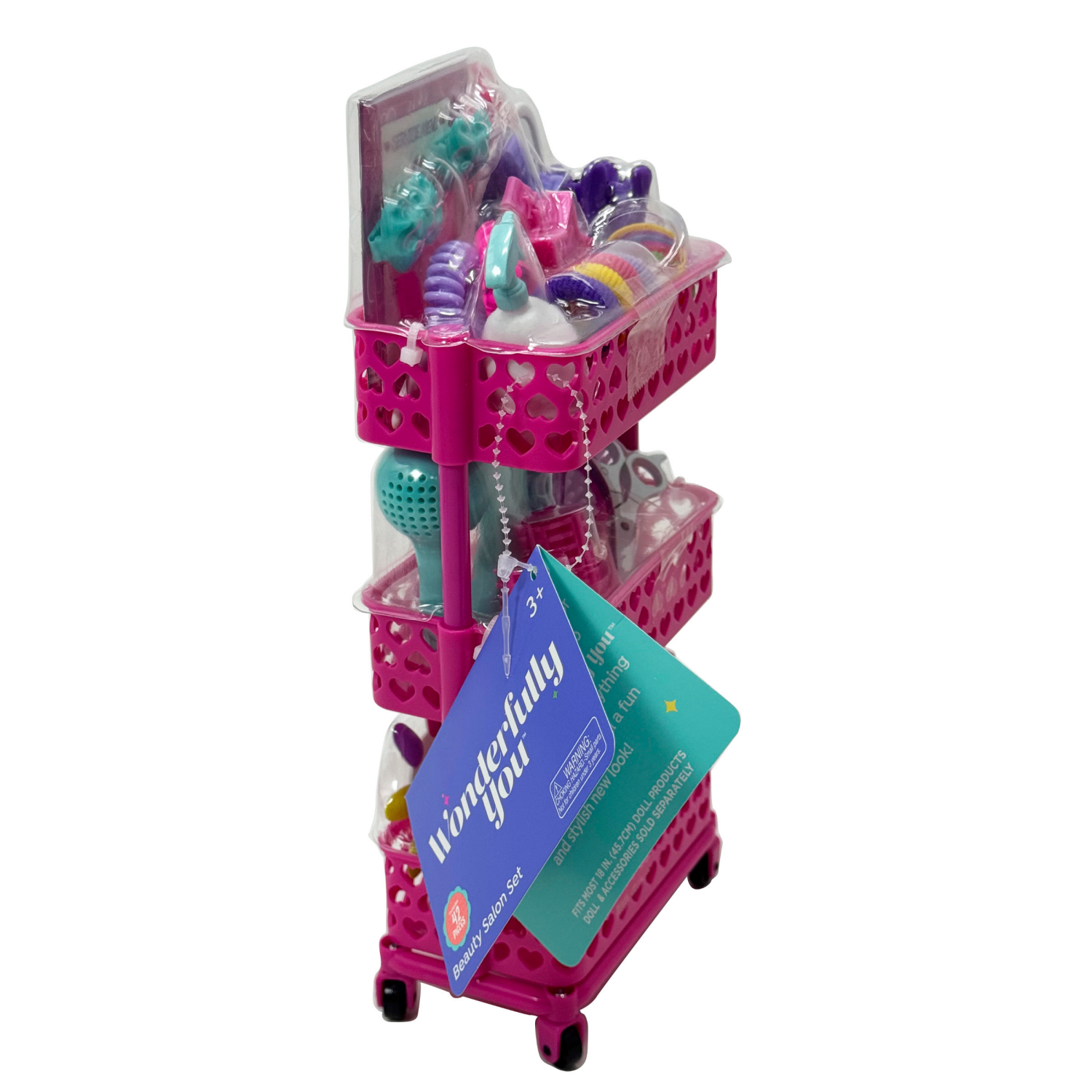 slide 3 of 7, Wonderfully You 18" Doll Beauty Salon Set, 18 in