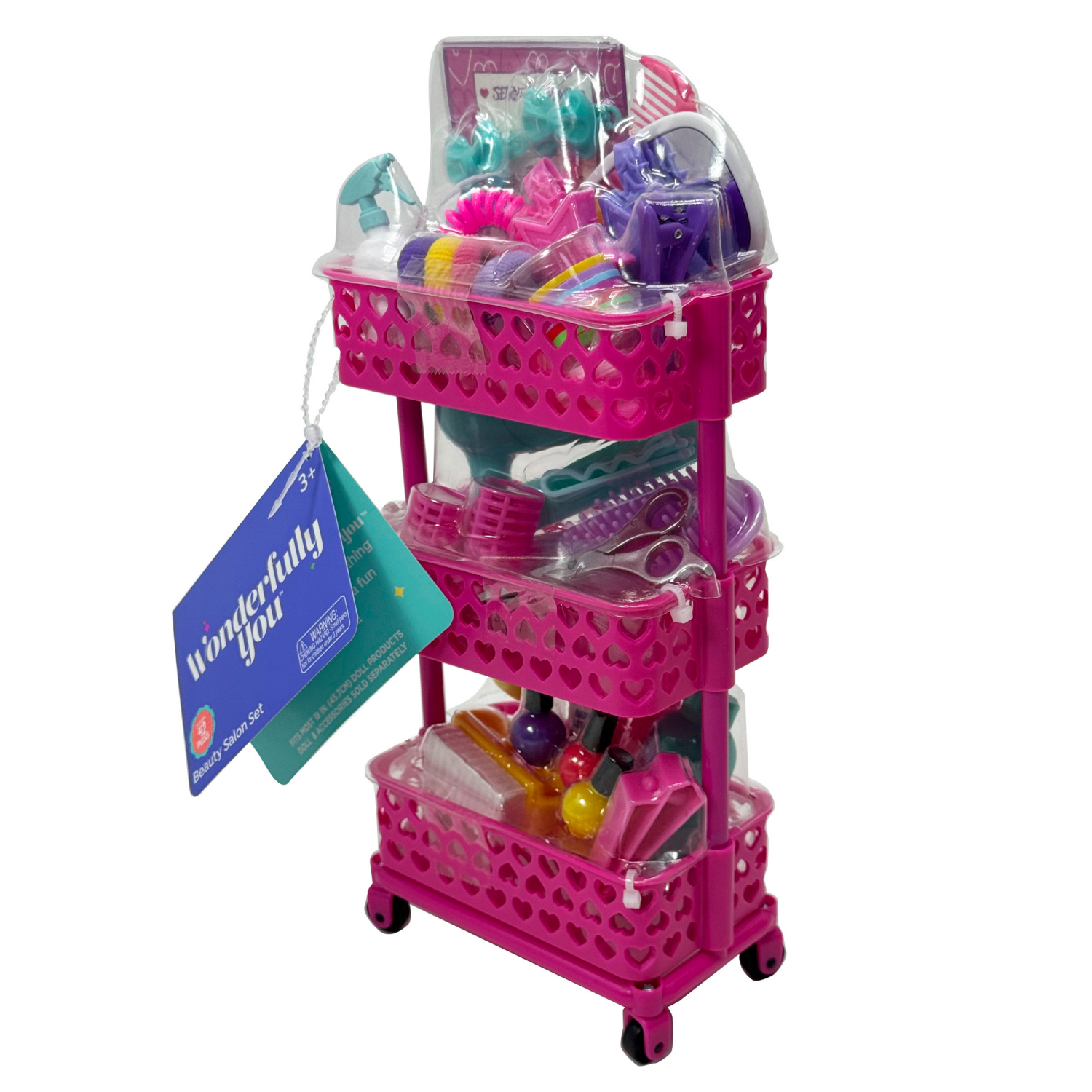 slide 6 of 7, Wonderfully You 18" Doll Beauty Salon Set, 18 in