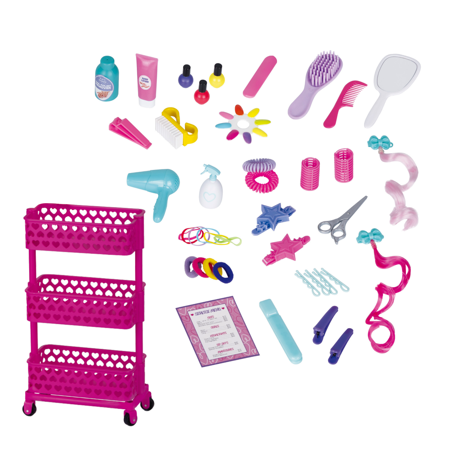 slide 7 of 7, Wonderfully You 18" Doll Beauty Salon Set, 18 in