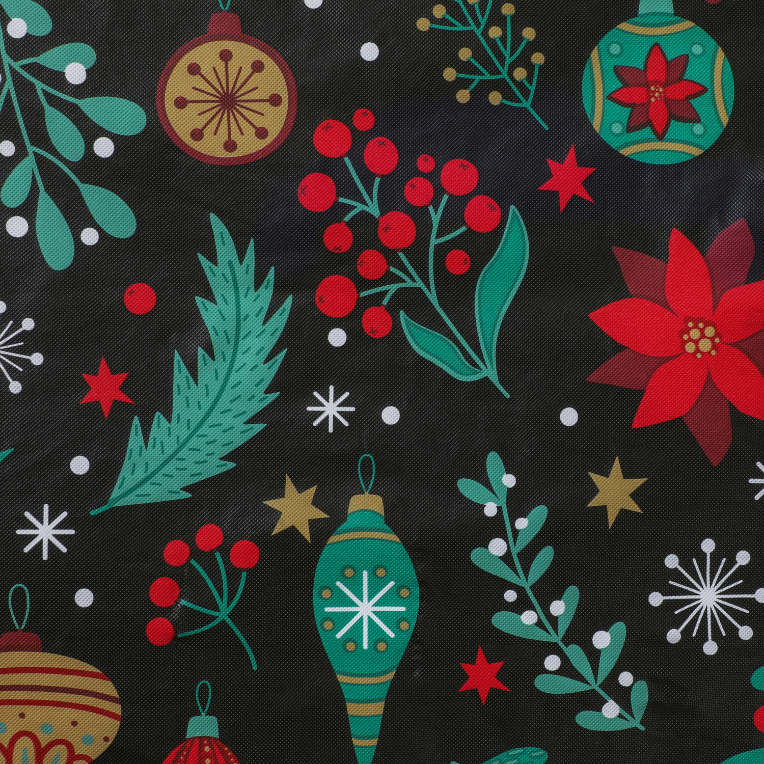 slide 3 of 4, December Home DH Holiday Botanical Peva Tablecloth, 60 in x 84 in, 60 x 84 