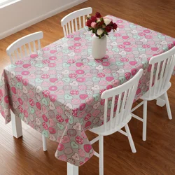 Meijer Corporate Seasonal Mcs Val Donuts Peva Tablecloth, 60 In X 84 In