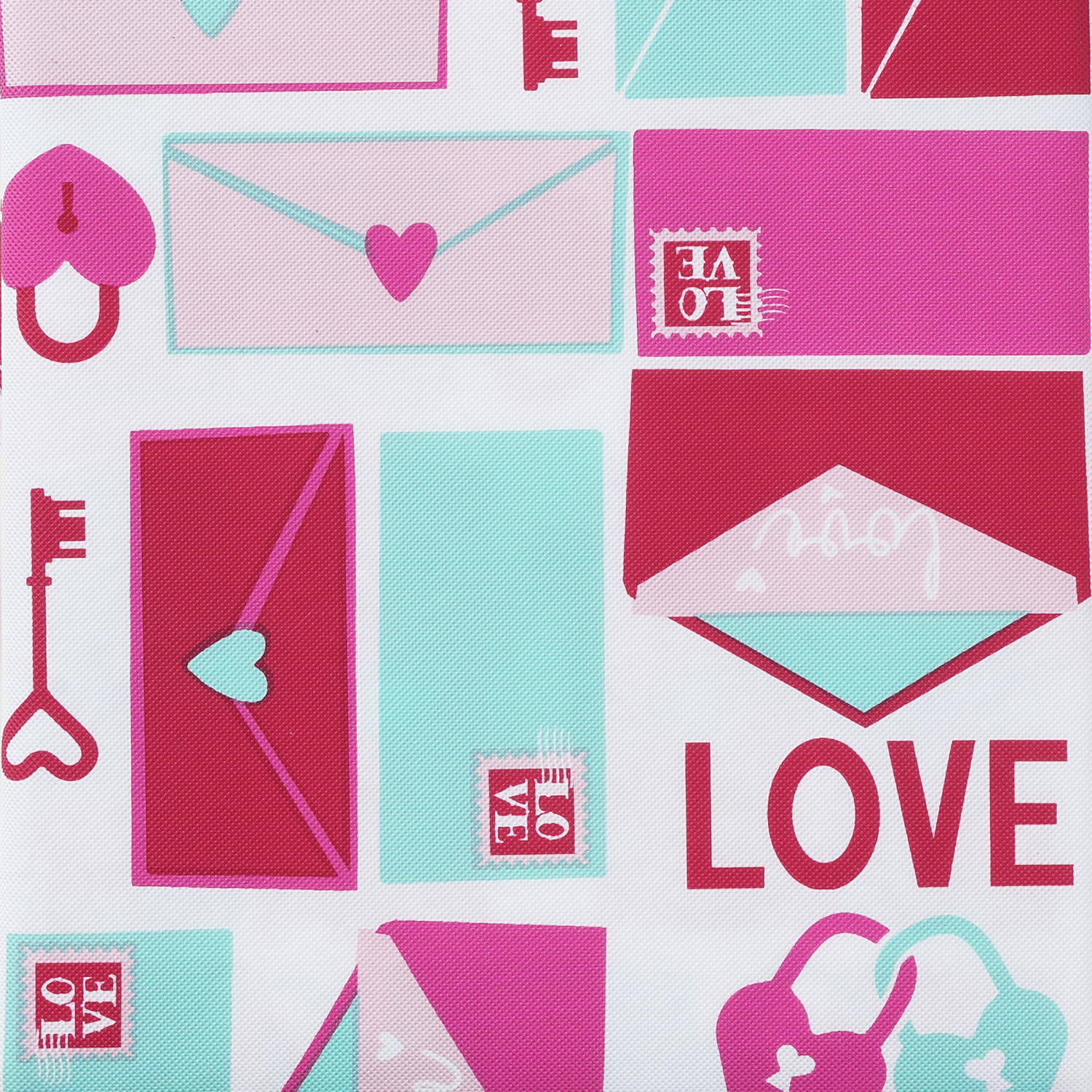 slide 3 of 4, Meijer Corporate Seasonal Mcs Val Love Letters Peva Tablecloth, 60 In X 84 In, 60 x 84 