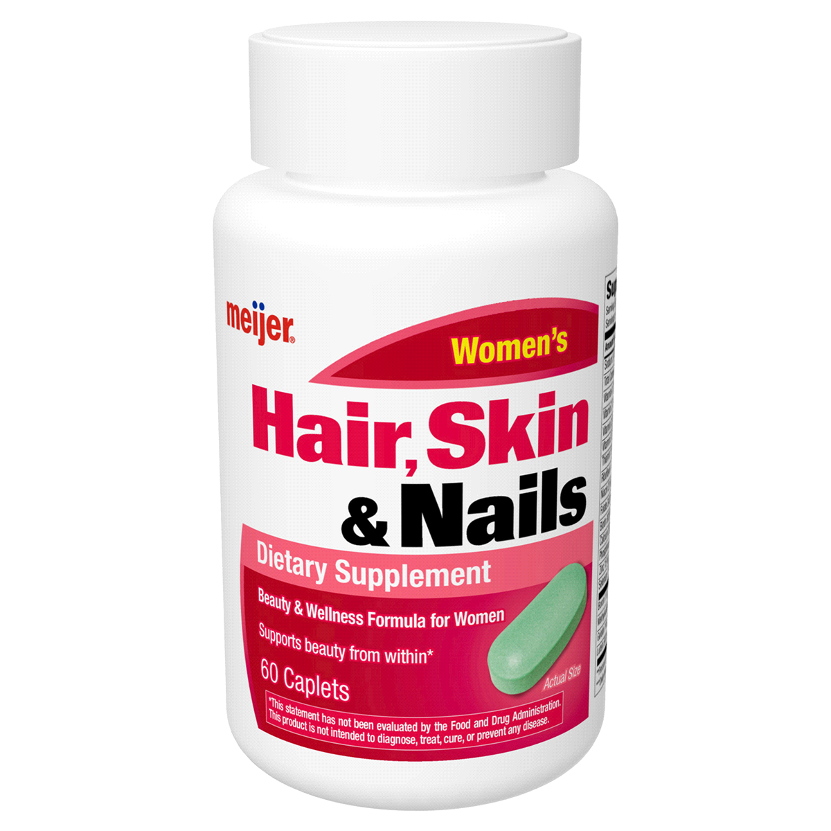 slide 3 of 7, Meijer Women's Hair, Skin & Nails, 60 ct