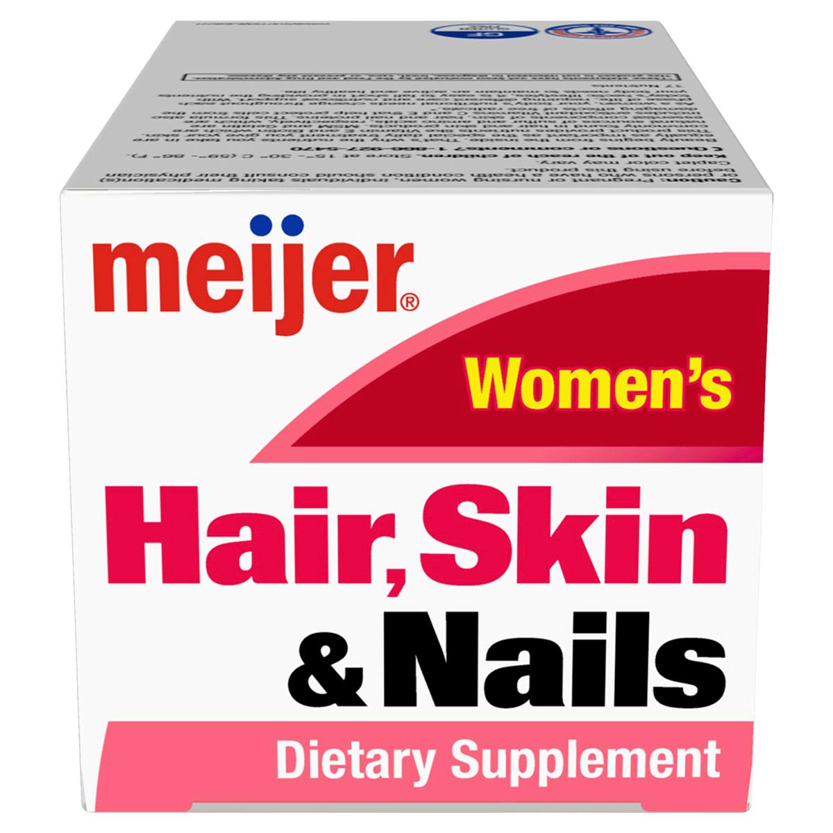 slide 6 of 7, Meijer Women's Hair, Skin & Nails, 60 ct