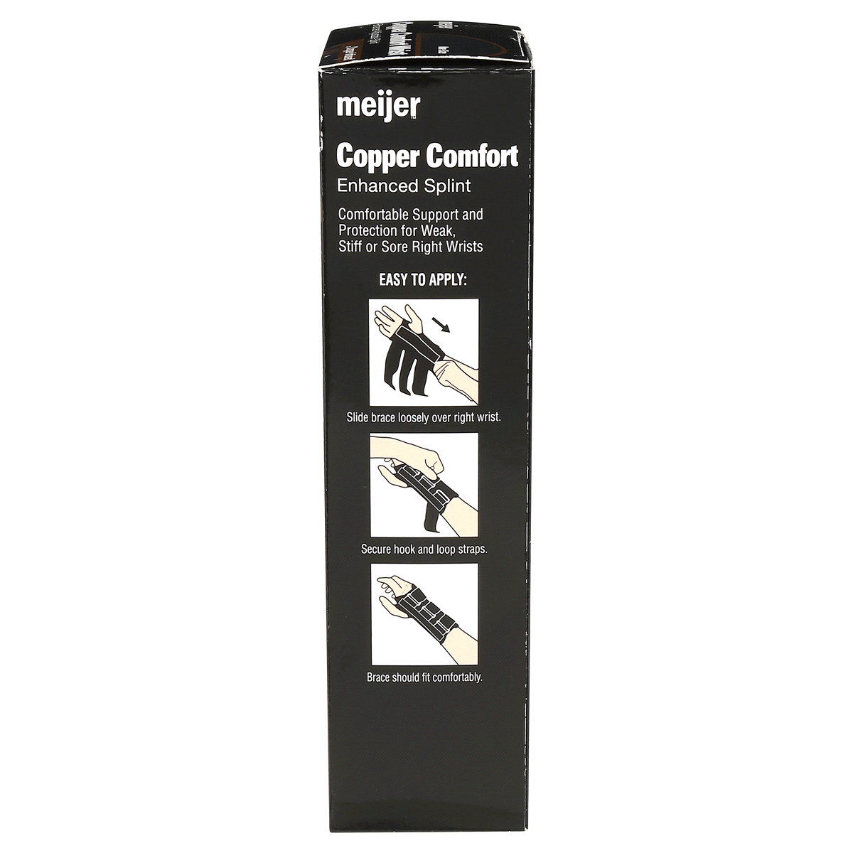 slide 3 of 7, Meijer Copper Comfort Wrist Splint, Right Wrist, 1 ct