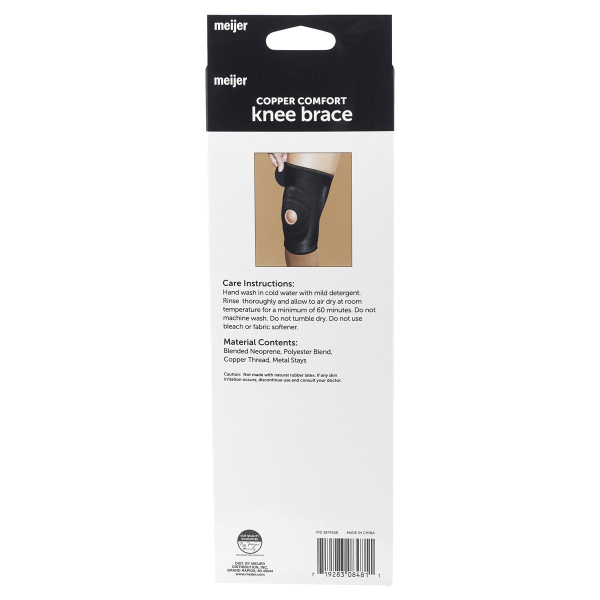 slide 2 of 2, Meijer Copper Comfort Knee Brace, 1 ct