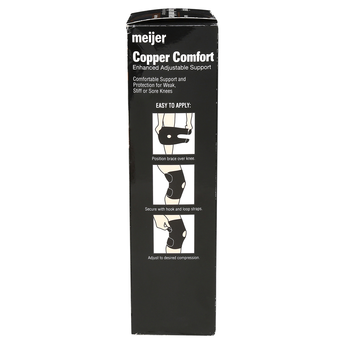 slide 2 of 7, Meijer Copper Comfort Knee Brace, 1 ct
